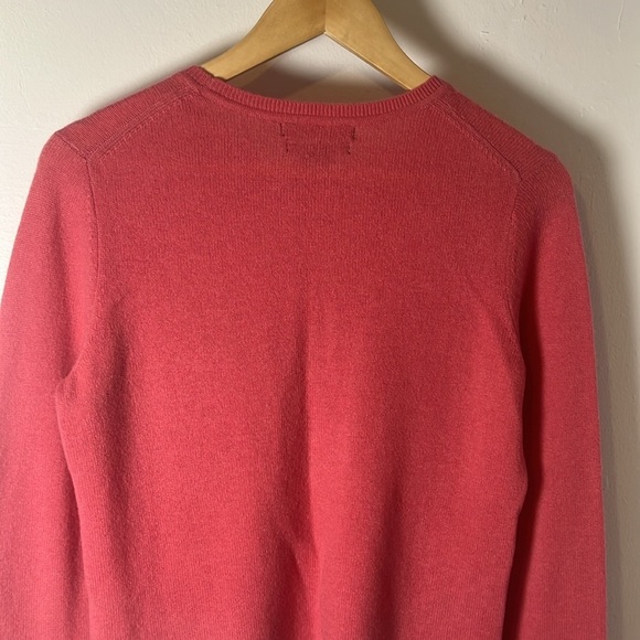 Tahari Pure Luxe 100% Cashmere Pink Crewneck Long Sleeve Sweater Sz M - Picture 5 of 7